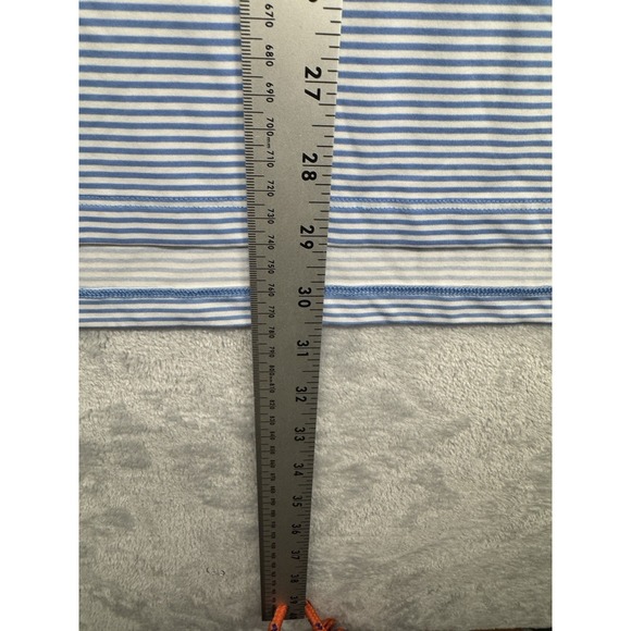 B.‎ Draddy Sport Golf Polo Shirt Blue Striped Sleeve Logo Men's L - Picture 6 of 7